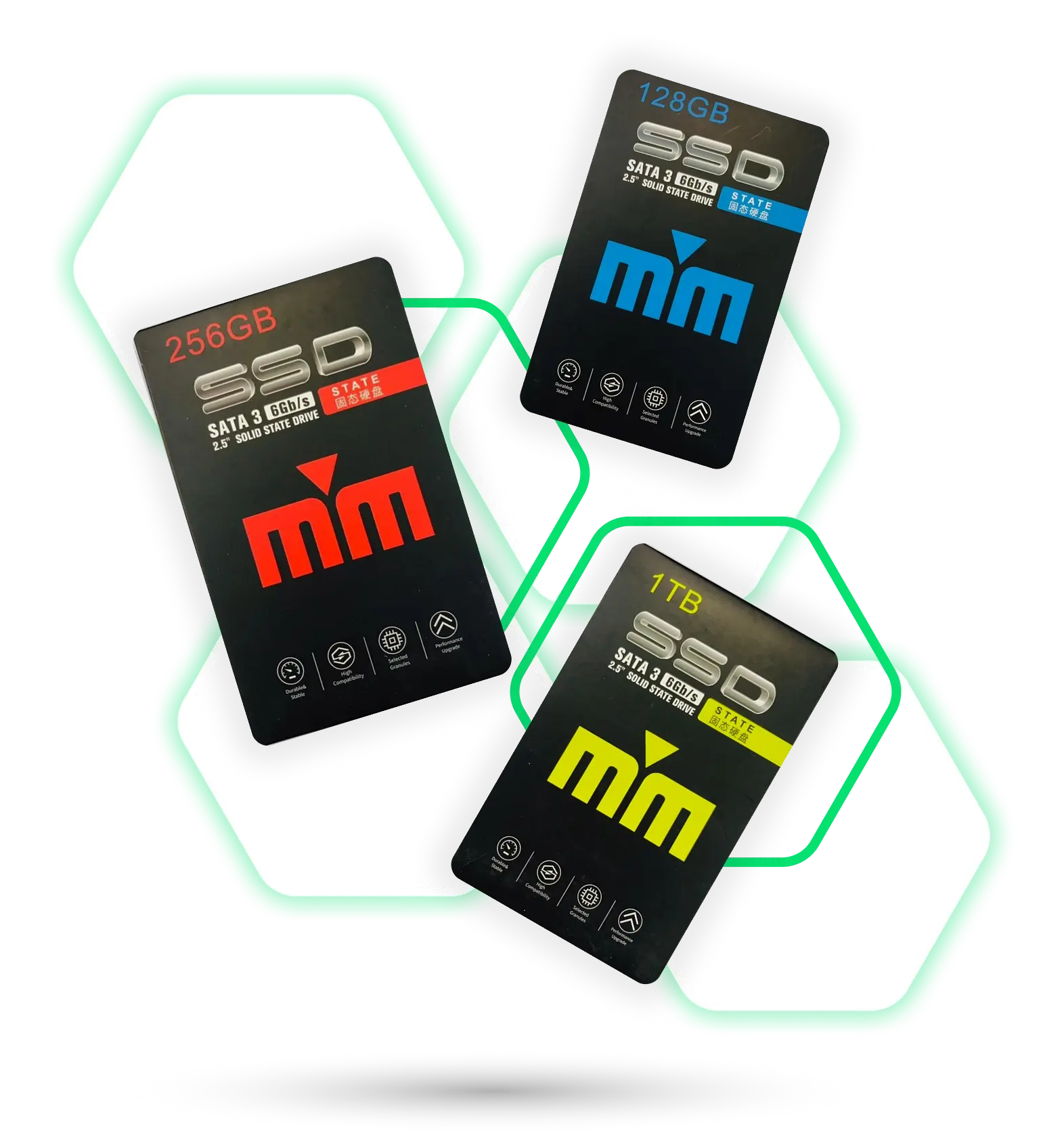 هارد های SSD دابل ام (mm)