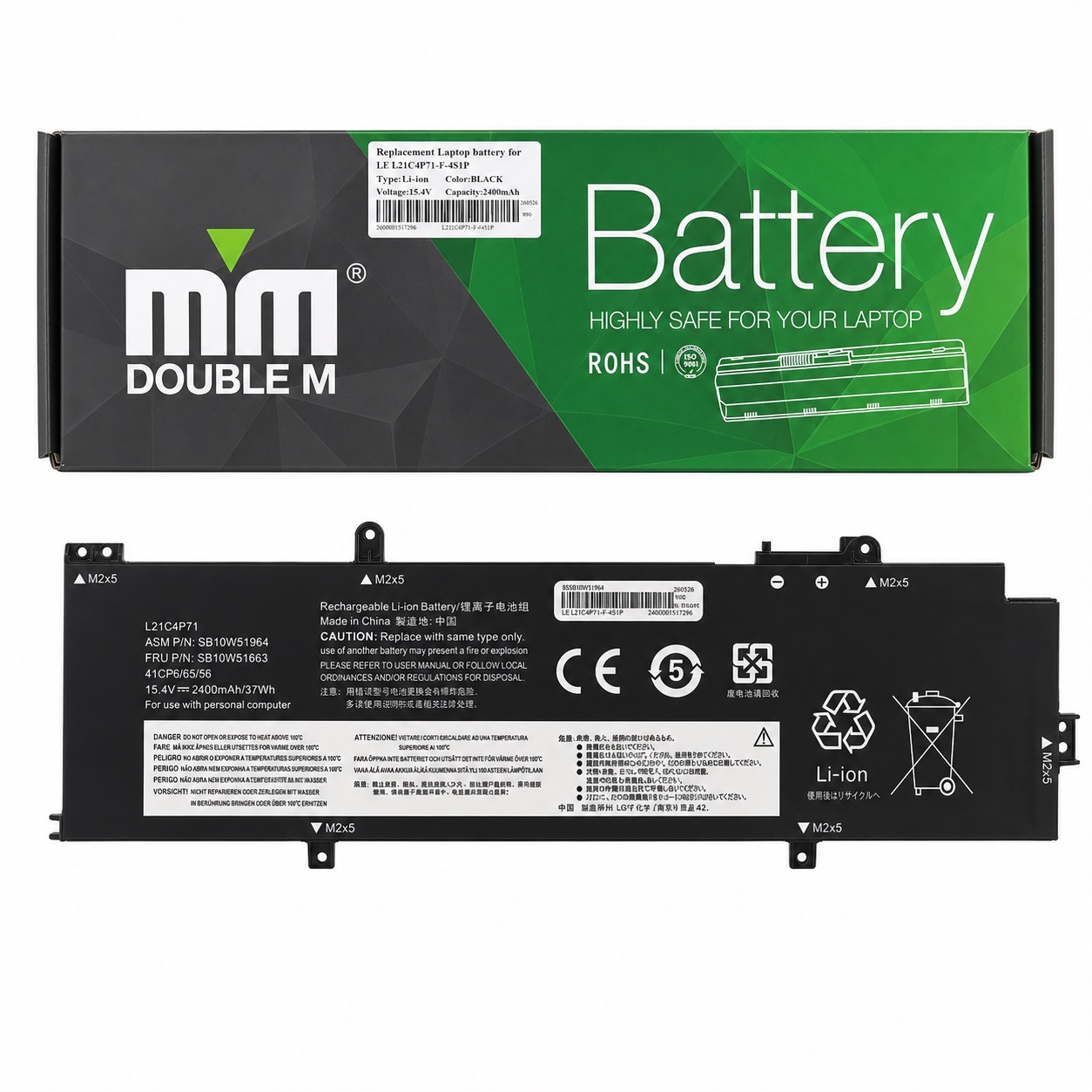 باتری لنوو mm p14s/l21c4p71 think